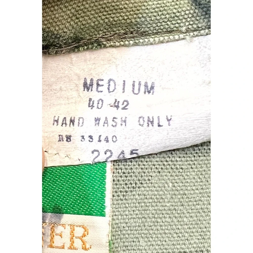 Vintage Game Winner Sportswear Hunting Jacket Mens Medium 40-42 Green Camouflage